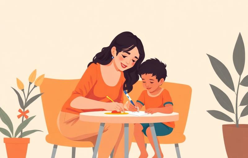 Ilustração: Juliana, mãe do Pedro, 5 anos